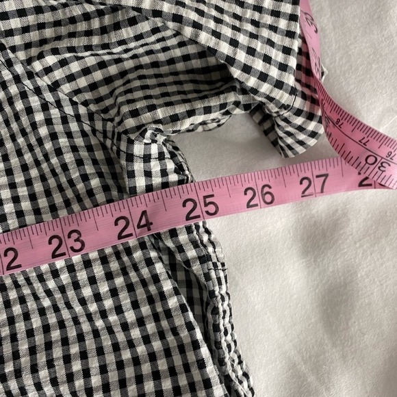 Columbia PFG Clemson Tiger Black White Gingham Print Short Sleeve Shirt Size XL - Picture 5 of 7